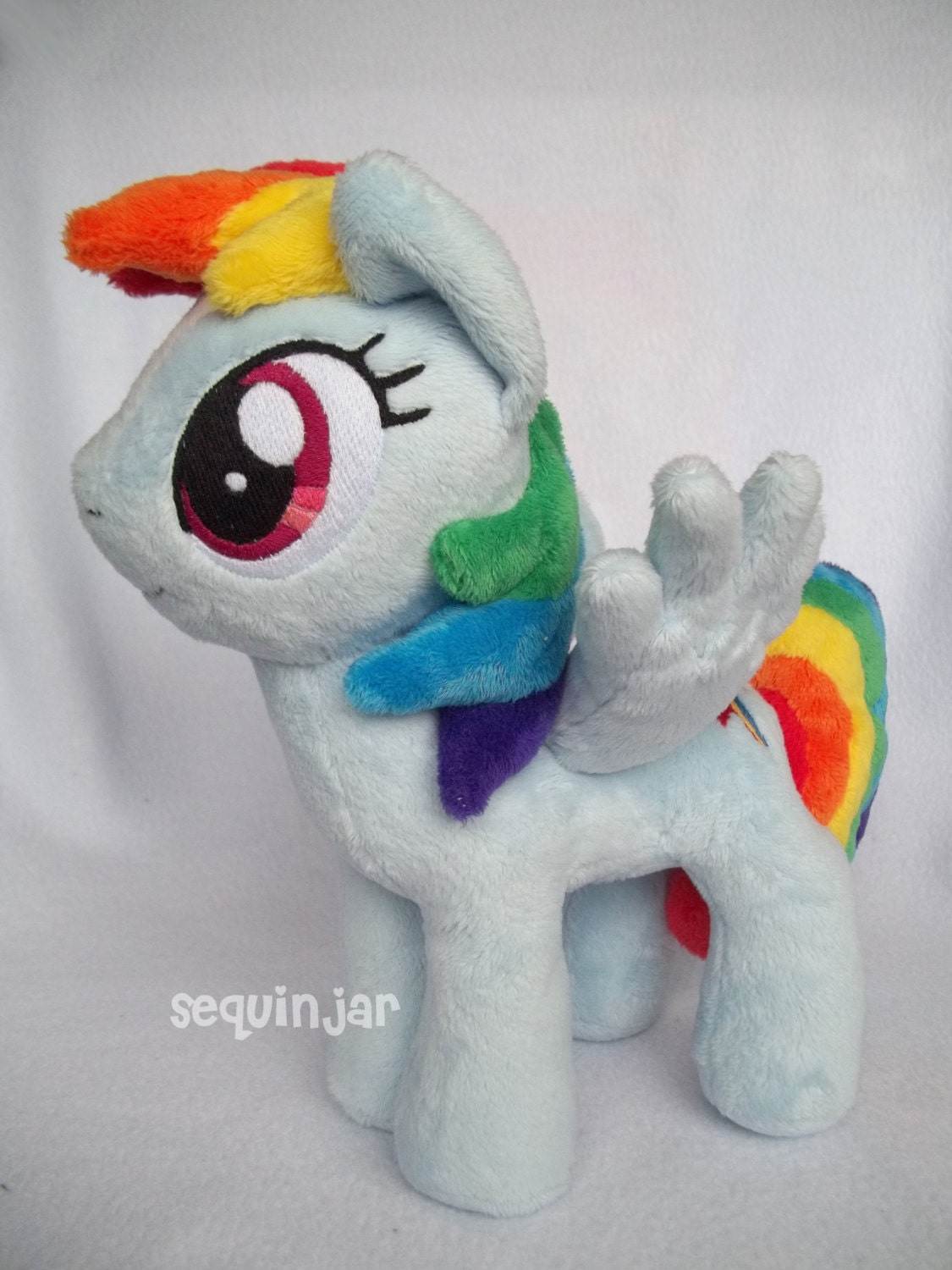 Cute handmade Rainbow dash plushie/ plush