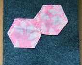 Pink Hexie Felt Needle book