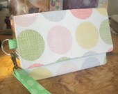 Gumdrops Organic Cotton  2 Pocket Smart Phone Wallet Card Wallet Zipper Pocket