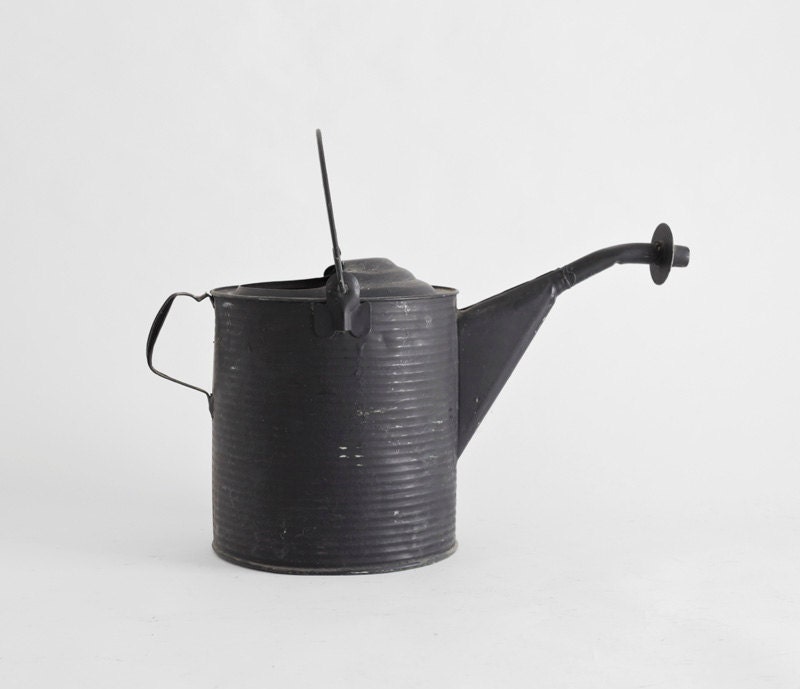 Vintage Watering Can - Metal, Antique, Garden, Mid Century, Modern