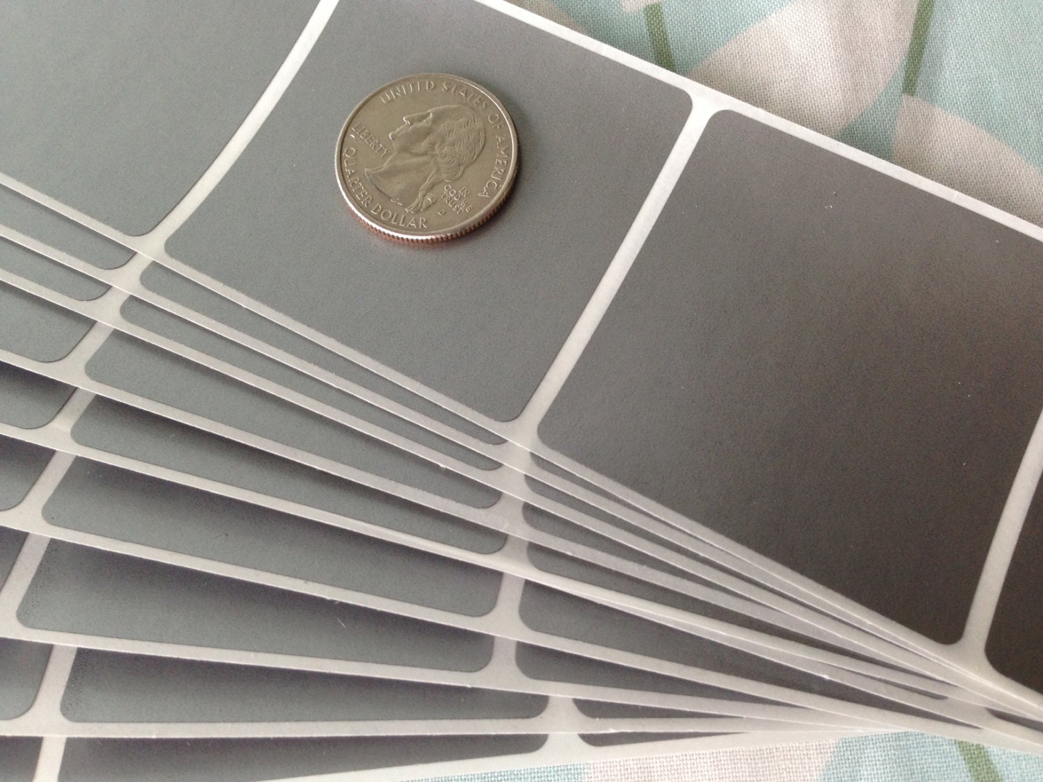 100 LARGE Silver 2 inch Square scratch off labels Plain stickers for Business Promotions