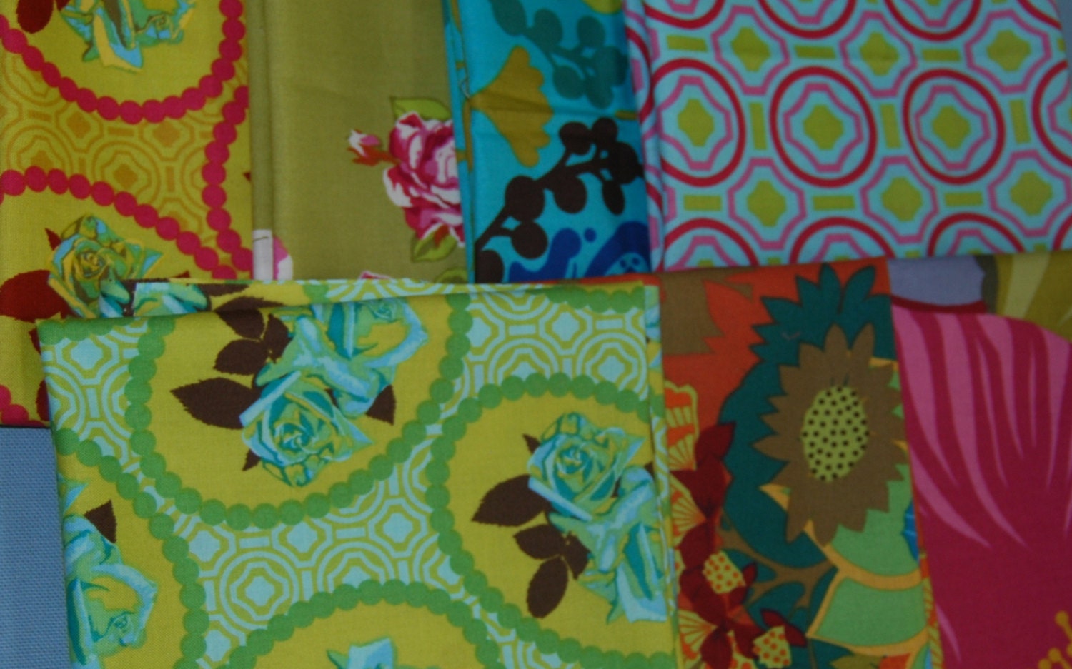 Seven fat quarters from Anna Maria Horner's Garden Party