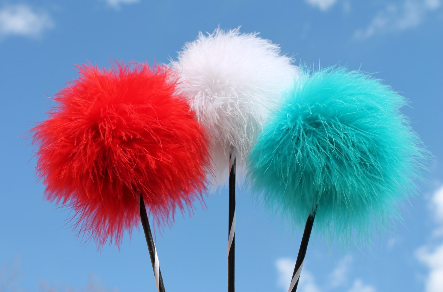 Red, Aqua, and White topiary table toppers, set of three other colors available Il_170x135