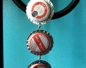 Crimson & Créme Bottle Cap Earrings (DST Centennial Collection - Special Edition)
