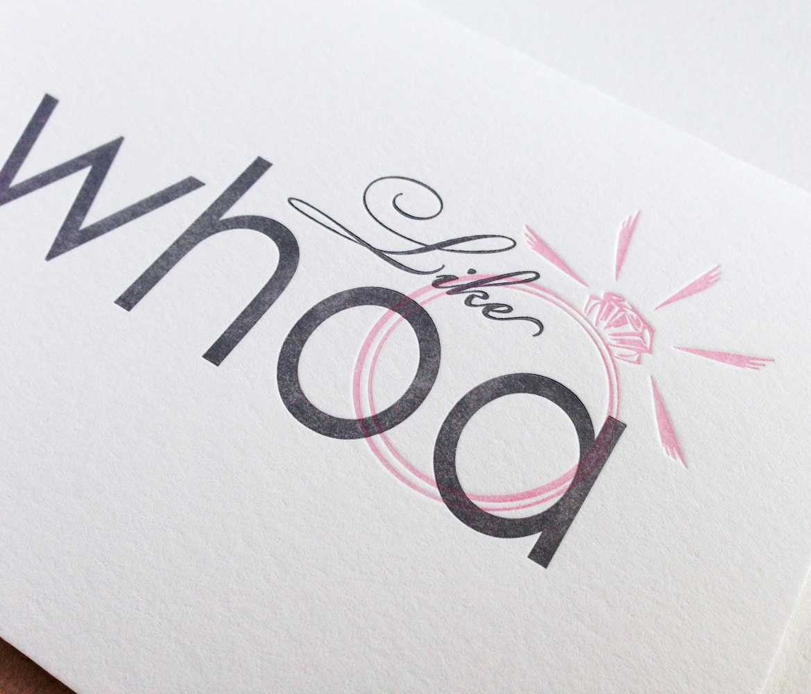 Congratulations Engagement Card - like WHOA