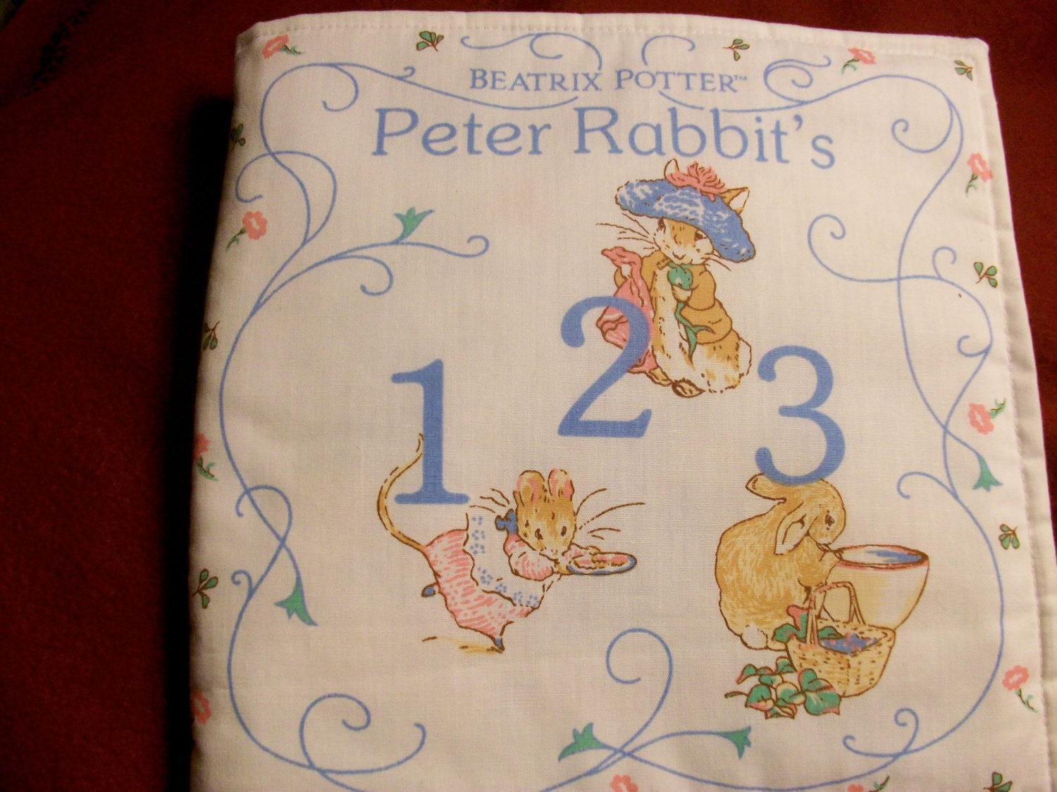 Children's Soft Fabric Book,  PETER RABBIT'S 1 2 3  by Beatrix Potter