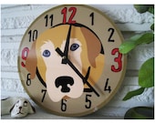 Dog Clock featuring a Yellow Lab Home Decor