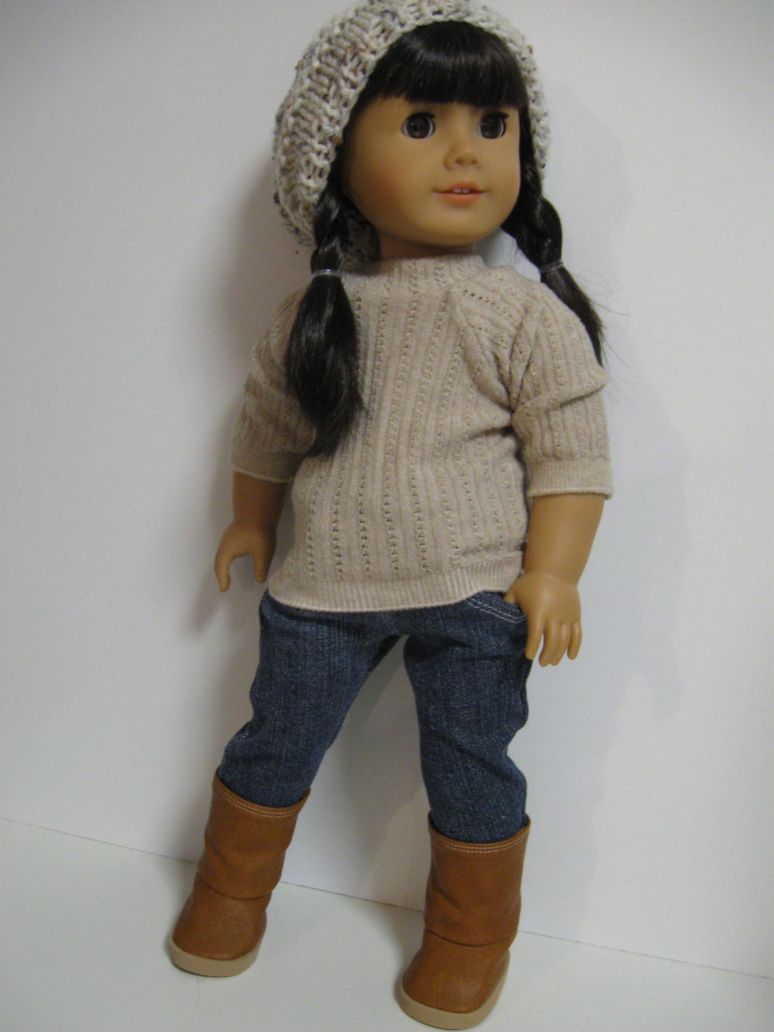American Girl Doll Clothes -- Natural three piece