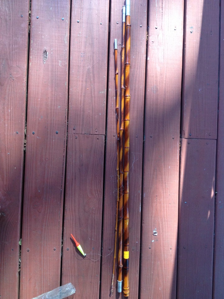 Vintage Fishing Pole bamboo by B & M West Point Missisippi
