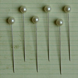 Cream Pearl Ball Trinket Pins by Maya Road