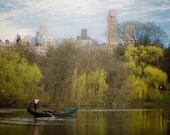 Gondola Central Park Photograph - New York City NYC lake manhattan spring fine art wall decor dreamy pastel - nyc00398