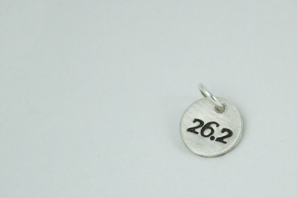 26.2 Marathon Charm Sterling Silver