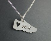 26.2 Marathon - I love running necklace