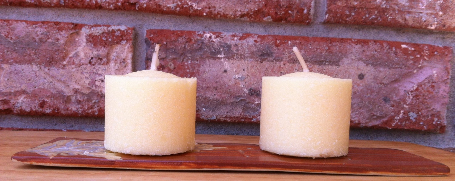 Handmade Ross Creek Cedar Bamboo Design Ceramic Candle and Incense Holder