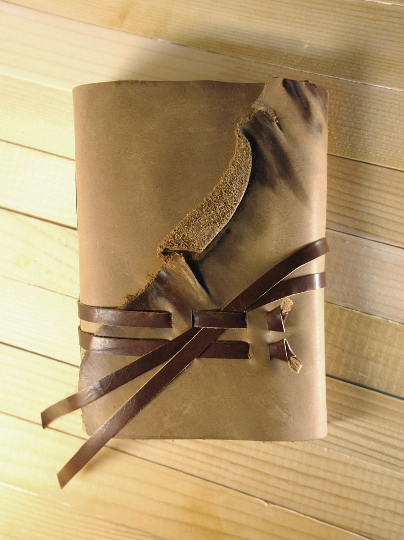Brown Leather Journal, Vintage Style, Notebook, Diary - Natural Elegance
