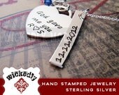 JEN personalized necklace - jewelry personalized - hand stamped jewelry - mother necklace - sterling silver - mom jewelry - birthstones