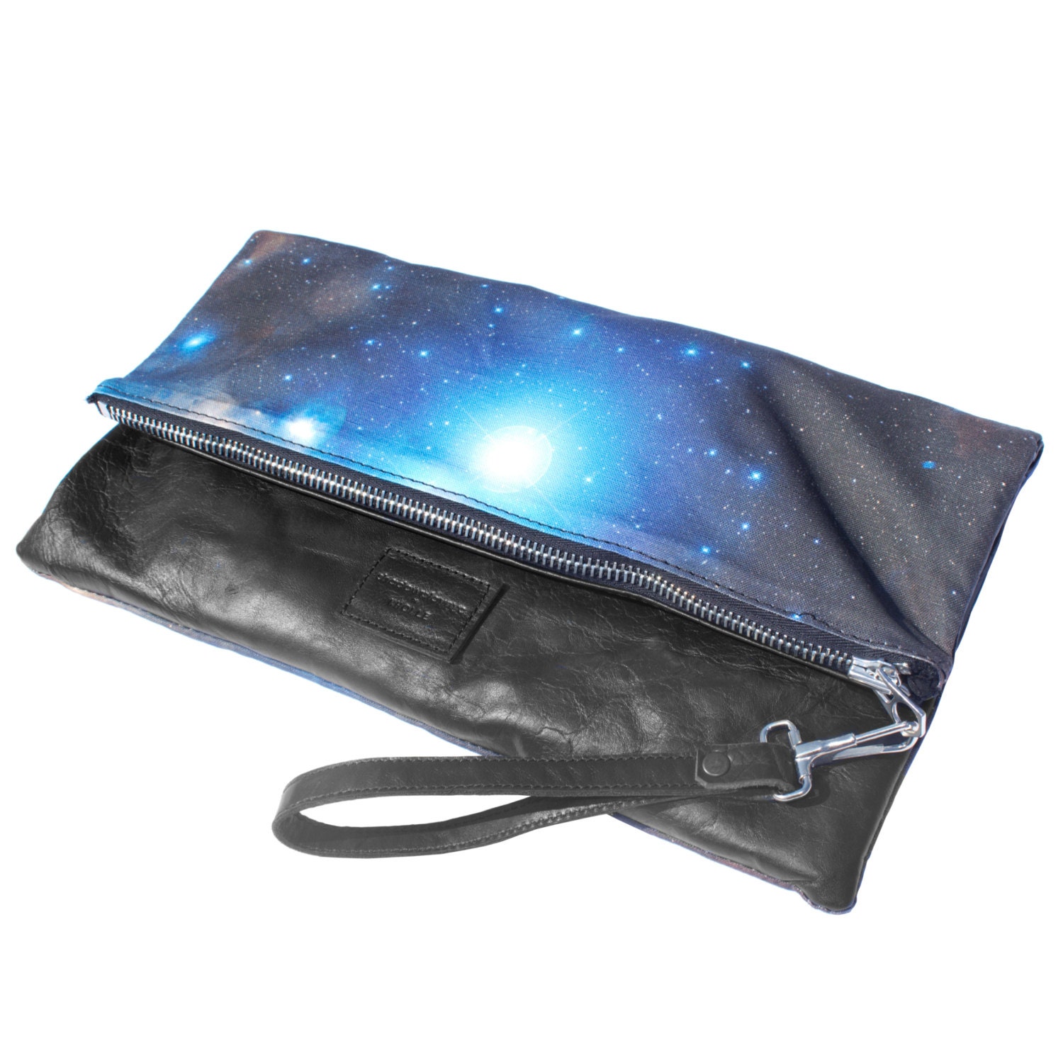 Ghoul Nebula Leather Clutch, Zip Pouch