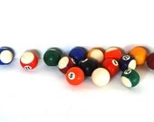 15 Vintage Pool Balls