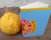 Blank Book Recycled Six-Pack Cover--Brooklyn Summer Blue and Yellow