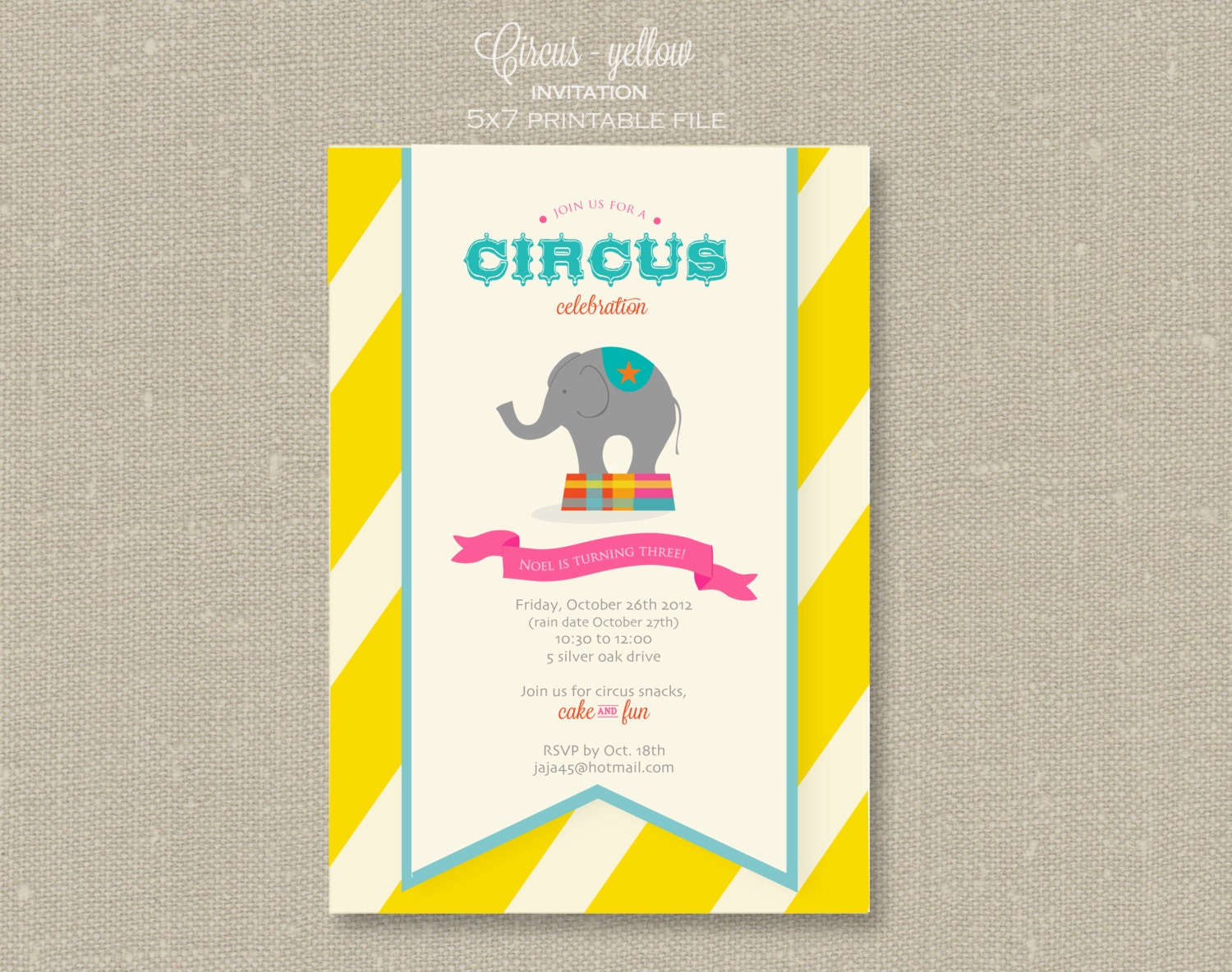 Invitation - Circus