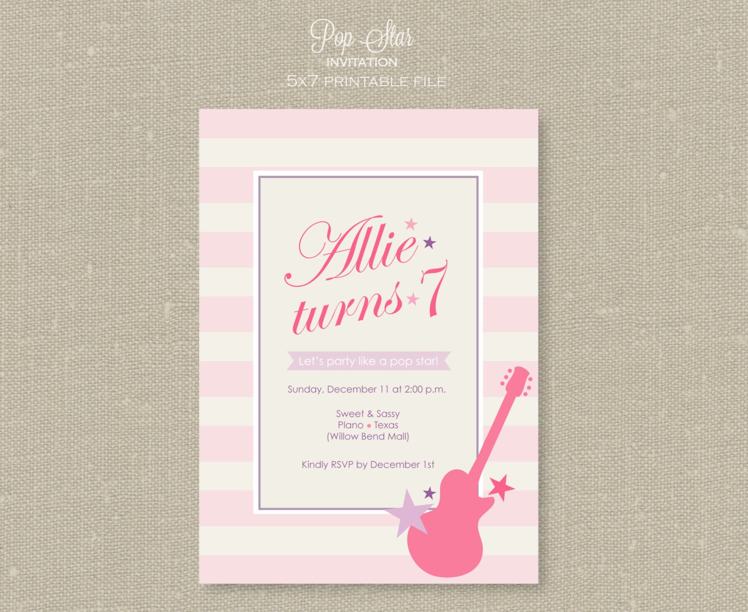 Invitation - Pop Star