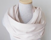Nude Jersey Knit Infinity Scarf