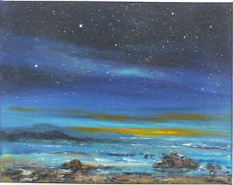 Abstract Landscape peaceful earth tones peach by TheEscapeArtist