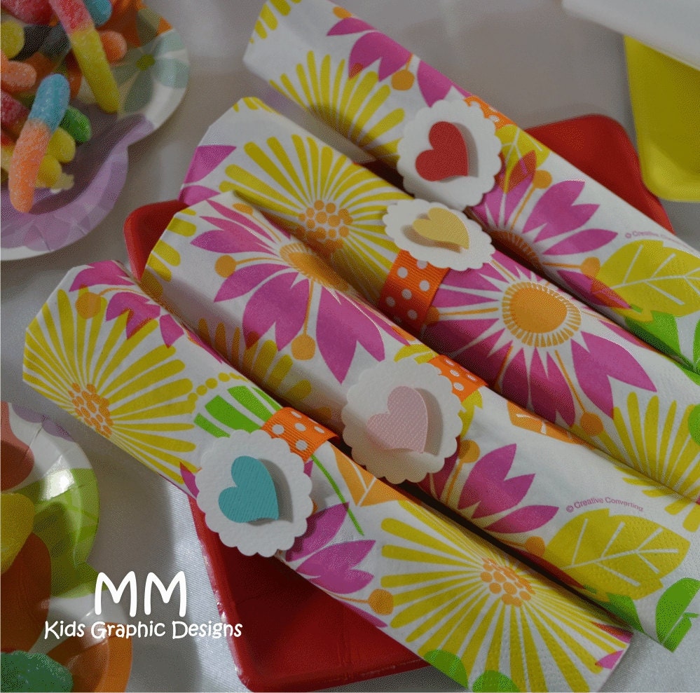 Cute Napkin Rings - Set of 20 - Birthday Party - Baby Shower - Bridal Shower - Anniversary Party Il_170x135