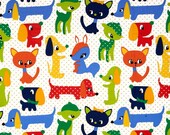 SALE - Michael Miller Plush Puppy in Primary - Fat Quarter