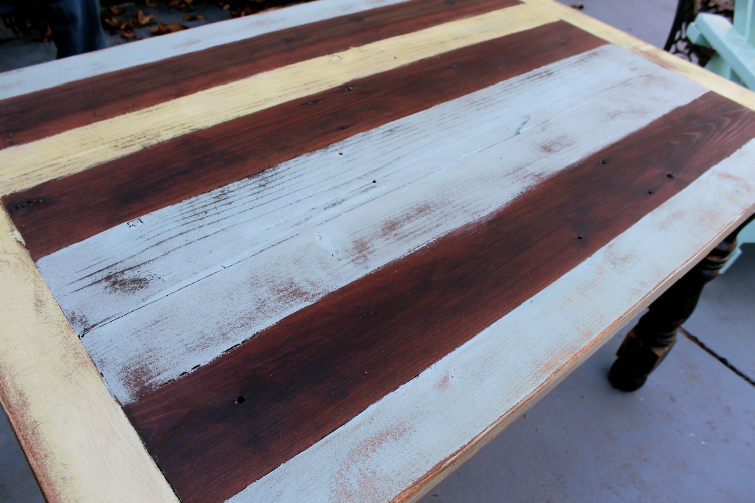 Wood Coffee Table - Wooden - Shabby Furniture - French Country - 20 Inch Wide Size