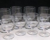 Vintage Barware Stemmed Glasses Set Two Sizes