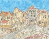 Padstow, Cornwall, England - Original Watercolor Painting
