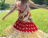 Wildflower One Shoulder Twirl Dress
