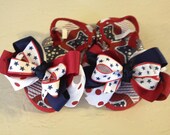 Little Girl Toddler Size 6-7 Patriotic July 4th Bow Flip Flops
