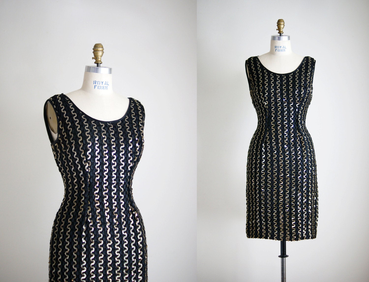 60s dress / 1960s sequined cocktail dress / Celebration dress