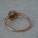 Rose Gold Halo Ring With Merelani Mint Garnet and Diamonds - Introductory Price
