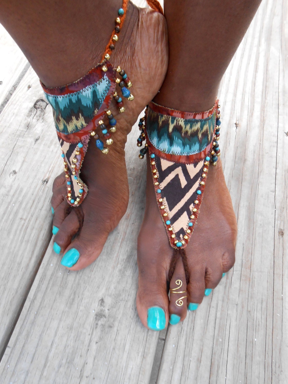 Tribal Barefoot Sandals