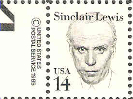 1985 Sinclair Lewis 14 Cent Stamps