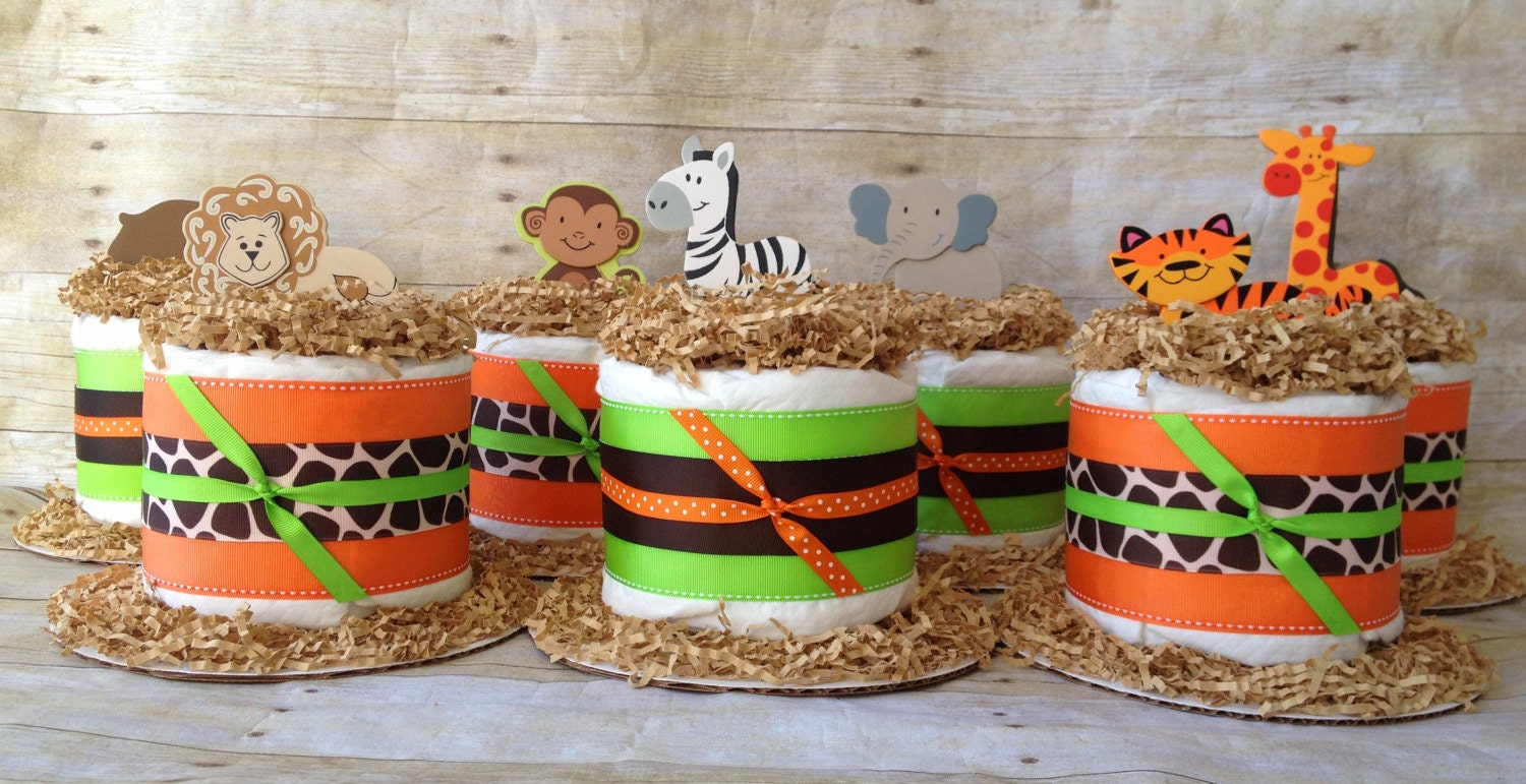 Custom Mini Diaper Cake Centerpieces