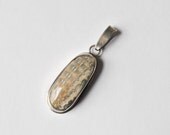 SHOP SALE / vintage sterling silver crazy lace agate pendant / Sand Dunes pendant