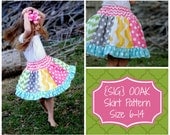 INSTANT Download SIG OOAK (one-of-a-kind) Skirt Pattern for Youth/Tween - Size 6 Youth Tween to Size 14 Youth Tween Teen