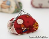 Coin purse sewing pattern, framed coin purse sewing pattern ---- without metal frame