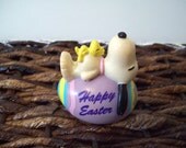 Vintage Whitman's Easter Snoopy and Woodstock PVC