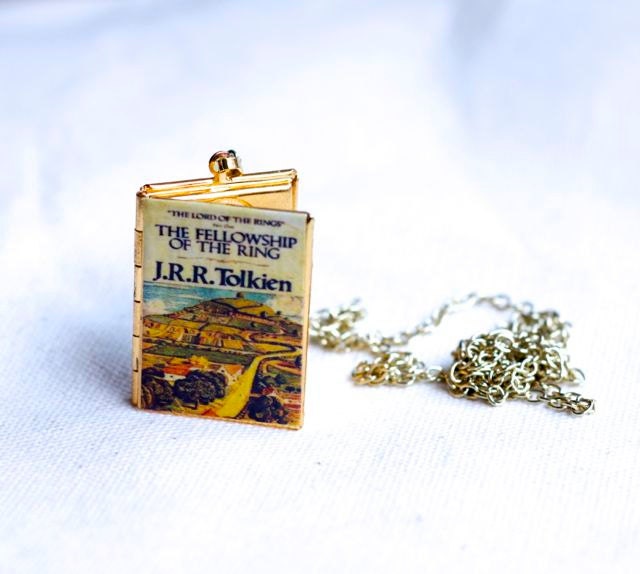Lord of the Rings Locket - Book Pendant with Chain
