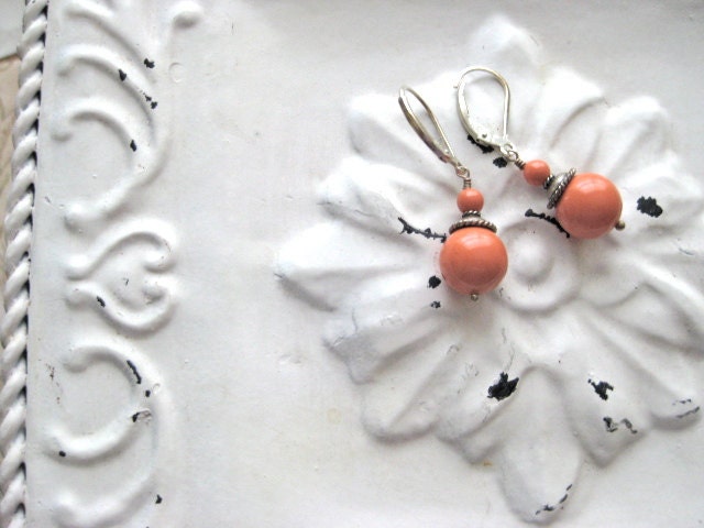 Swarovski Pearl Bali and Sterling Silver Earrings Spring