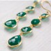 SALE 15 OFF Gold Green Onyx Earrings - Emerald Green Earrings - Summer Weddings
