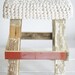 wood & wool stool