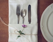 set of four oversized hemp napkins