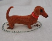 A Miniature Dachshund  'Sweet William' A Needle Felted Dog