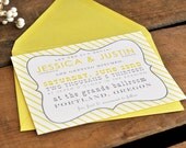 Swell Stripes Wedding Invitation